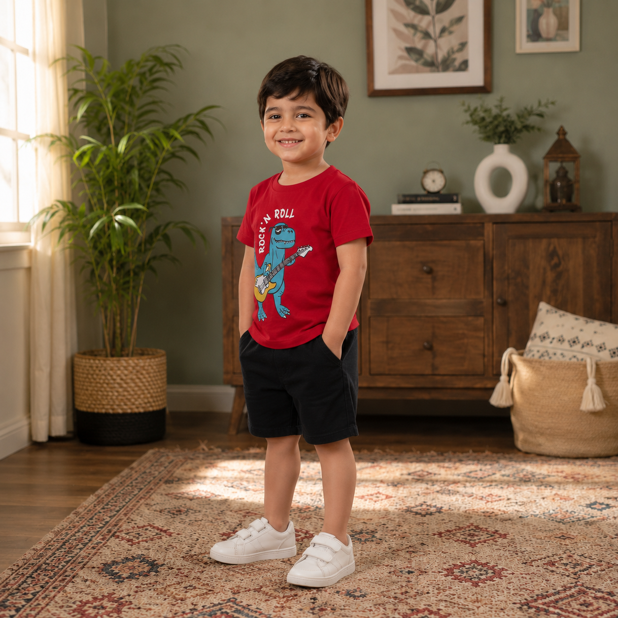 Boys Dinosaur T-Shirt & Shorts Set