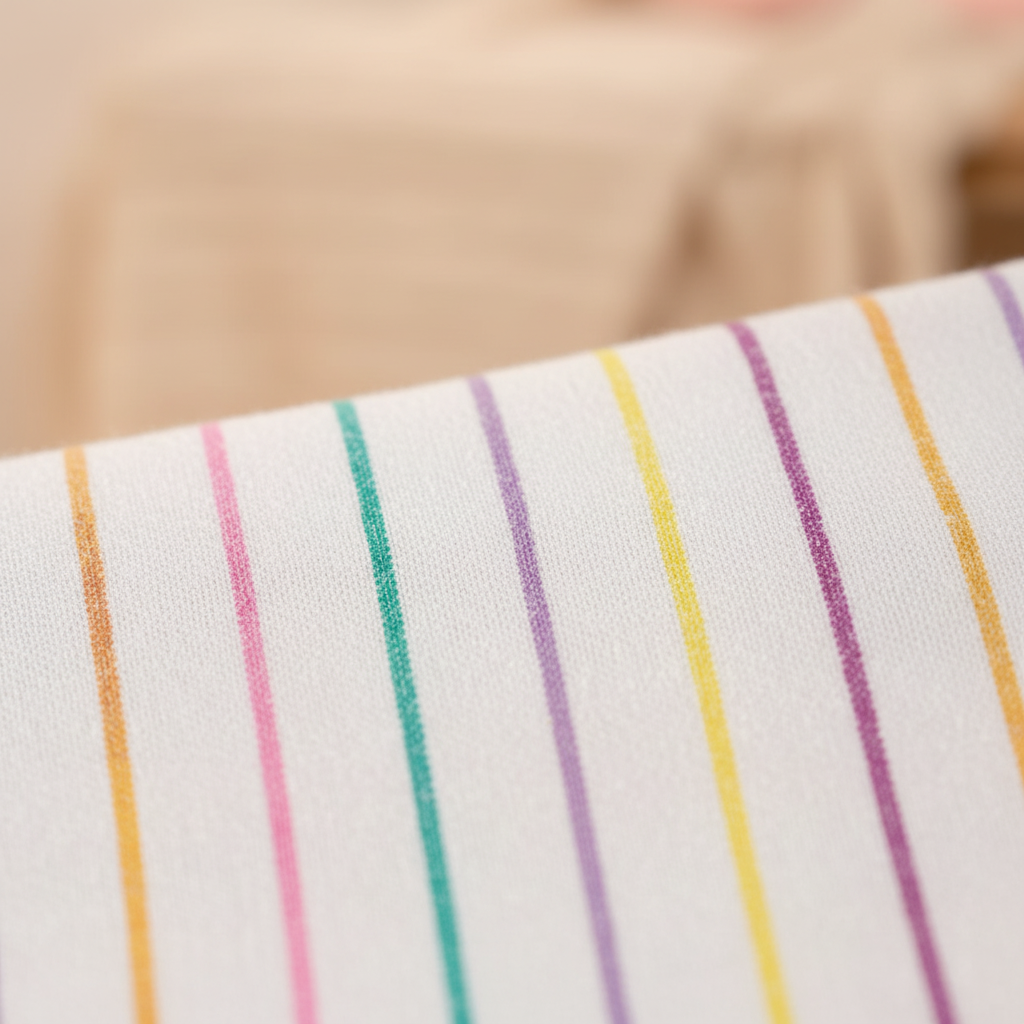 Rainbow Stripe Fabric Detail 1:1