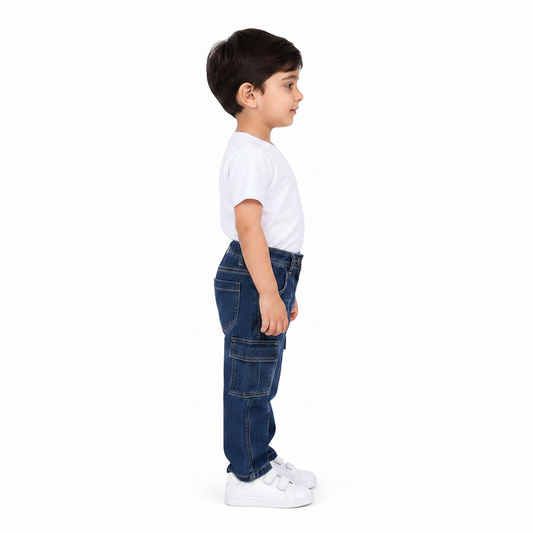 Side angle - Boy in cargo jeans