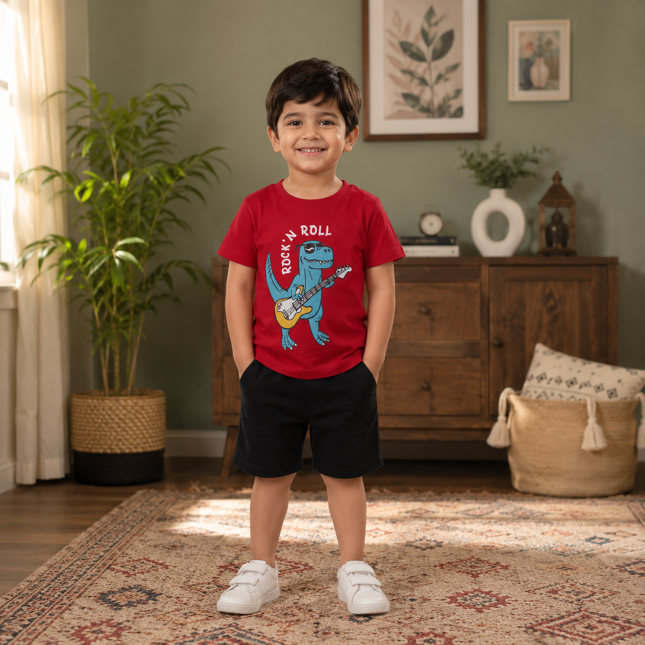 Boys Dinosaur T-Shirt & Shorts Set