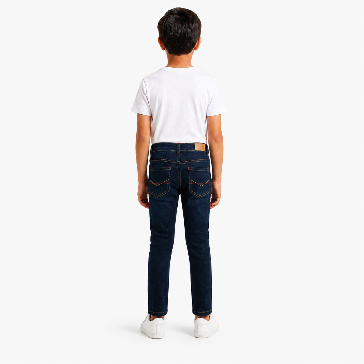 Dark Blue Slim Fit Denim Jeans for Boys