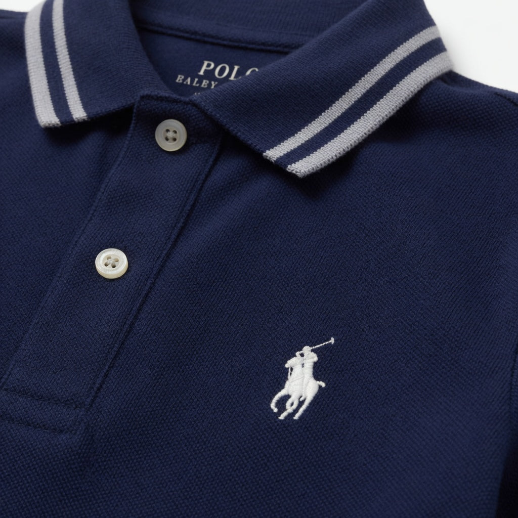 Kids Navy Blue Classic Polo T-Shirt