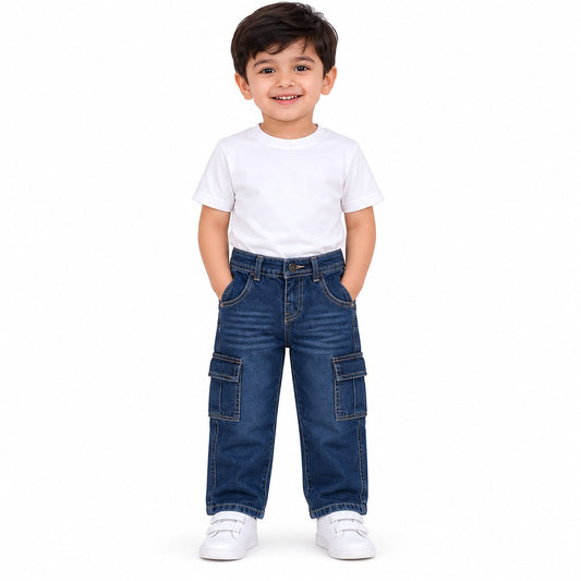 Boys Cargo Denim Jeans