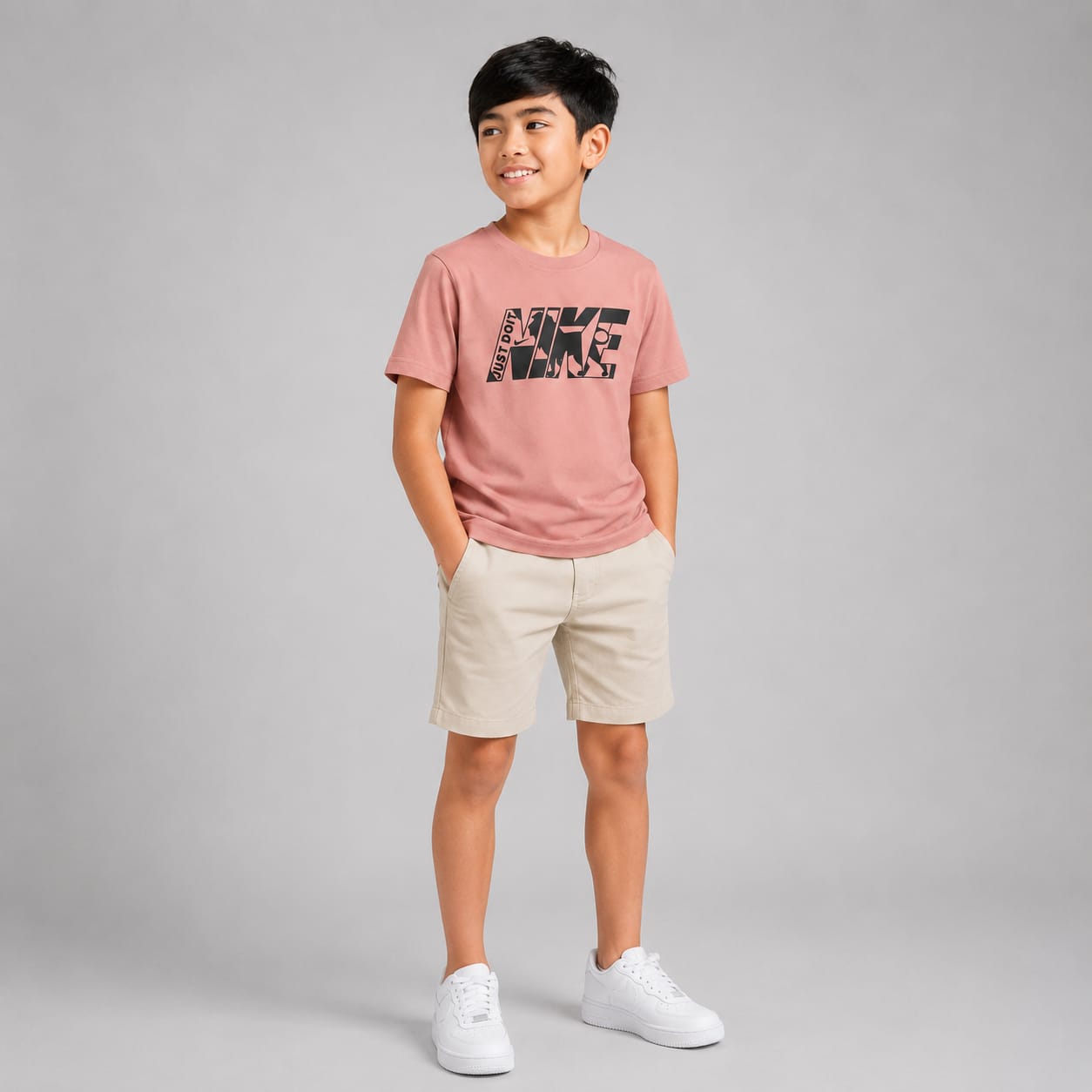 Nike Kids Dusty Pink Graphic T-Shirt