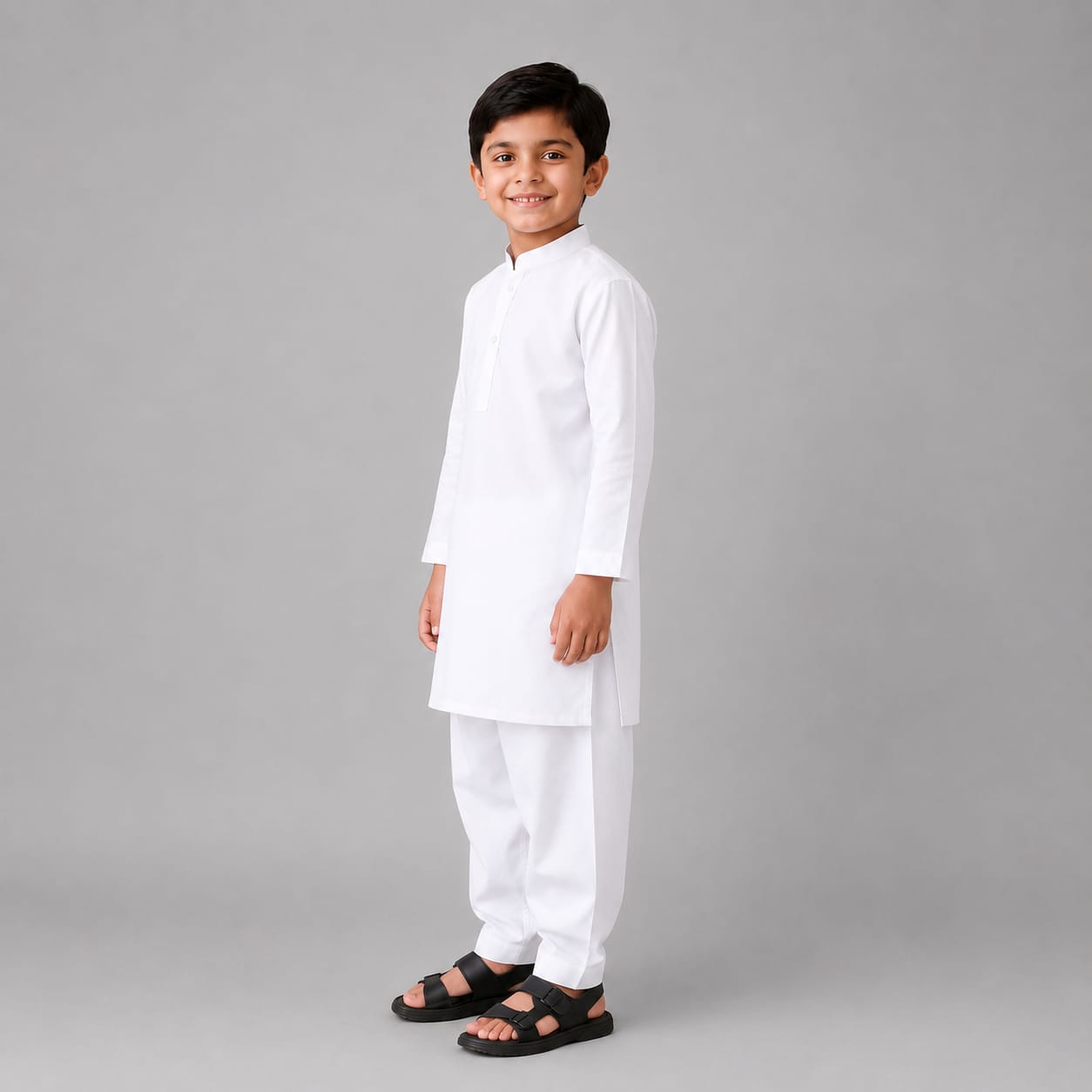 Premium White Cotton Kurta Set