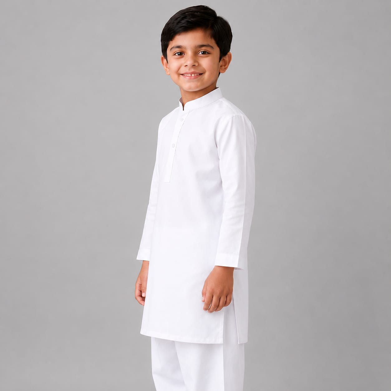 Premium White Cotton Kurta Set