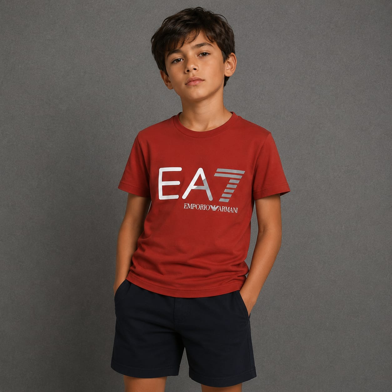 Boys Mehroon Graphic Printed Cotton T-Shirt