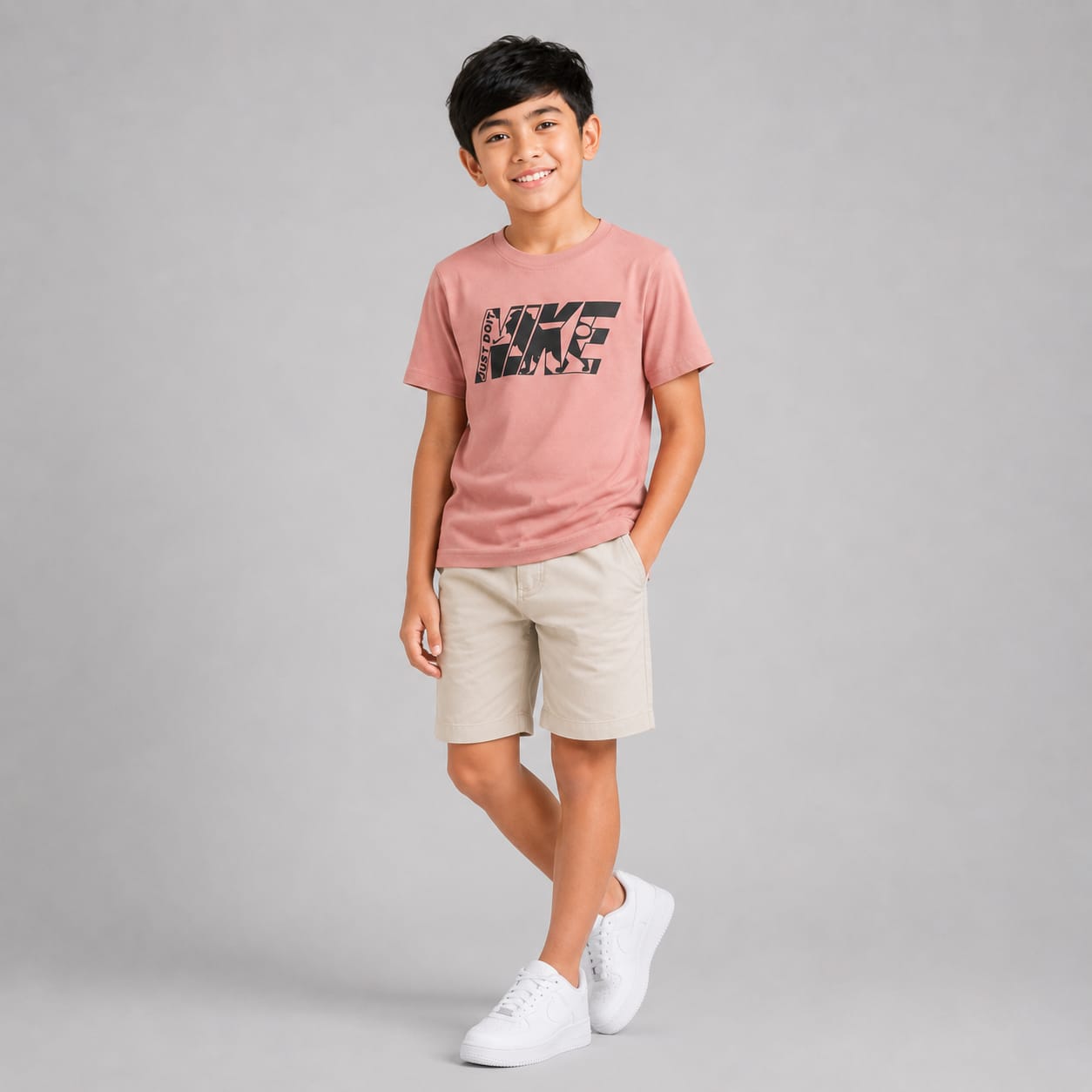 Nike Kids Dusty Pink Graphic T-Shirt