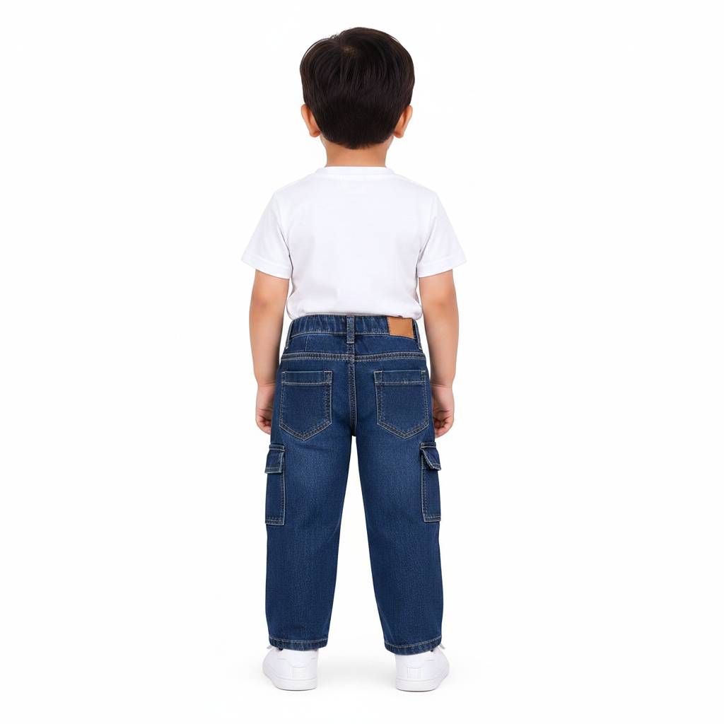 Boys Cargo Denim Jeans